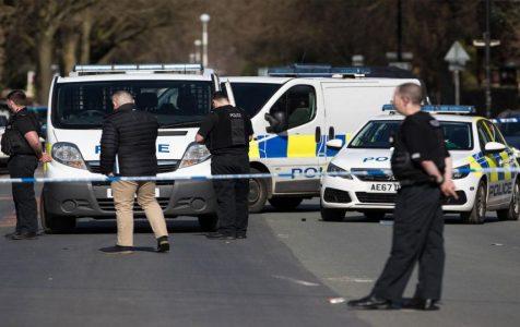 Police officer slashed by man with sword in Manchester