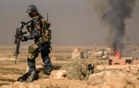 Twelve Islamic State terrorists killed as security troops foiled an attack south of Mosul