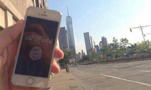 Image of an ISIS flag taken at the exact spot as the New York terror attack appeared online just weeks ago