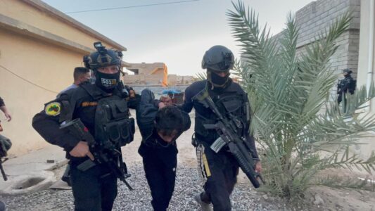 Iraqi authorities arrested two alleged Islamic State terrorists and 30 other suspects are detained