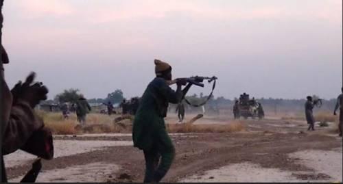 Boko Haram terrorists currently attacking Nigerian army base in Borno