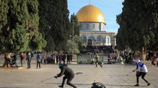 Hamas terrorist group unveiled huge terrorist display on Temple Mount