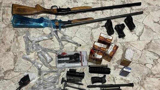 Israeli security forces nabbed ten terrorists and confiscates rifles during security sweep