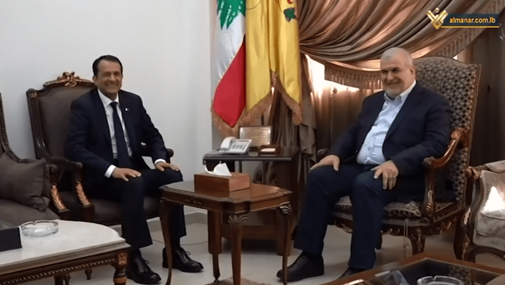 Qatari ambassador meets with Hezbollah’s Raad