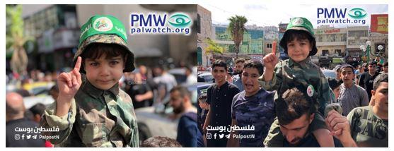 Young Palestinian children and youth taught to celebrate Hamas’ terror war on Israel