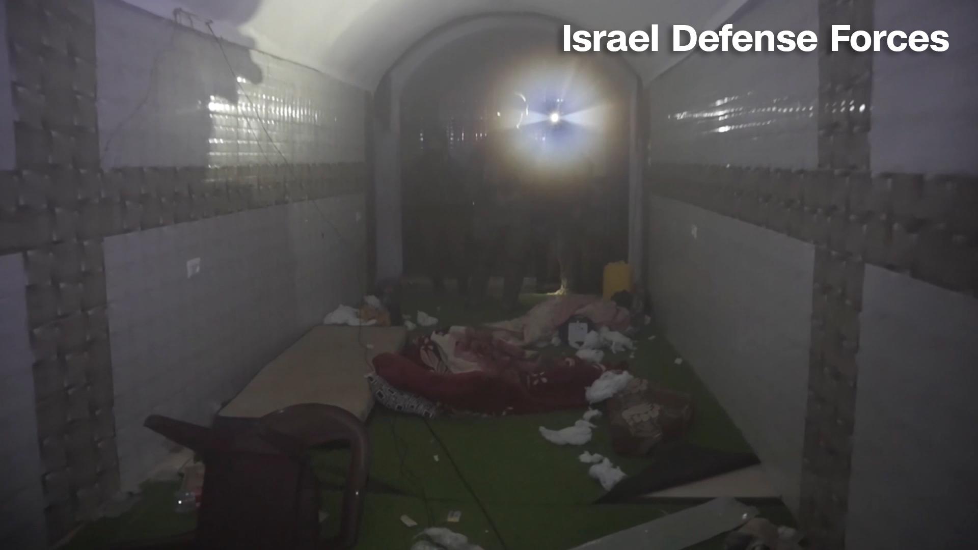 Israeli military releases footage of Khan Younis tunnel where it says around 20 hostages were held