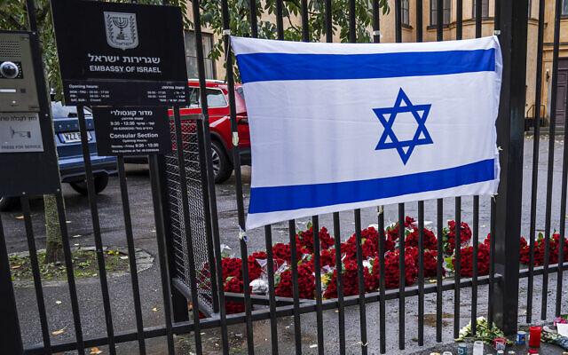 Police destroy explosive device found at Israeli embassy in Sweden