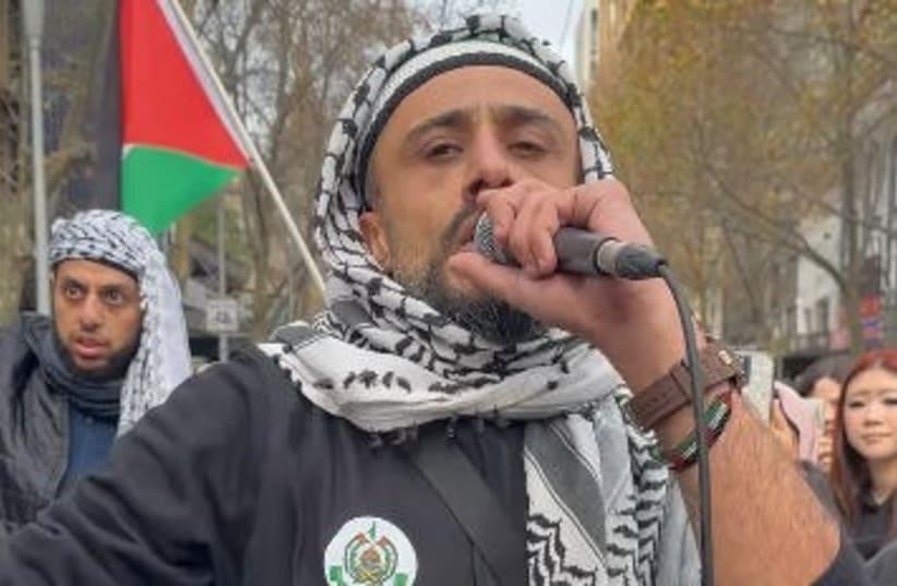 Activist involved in kidnapping Australian man seen wearing Hamas logo