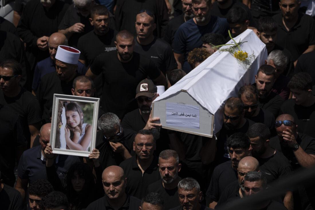 A strike from Lebanon kills 12 youths in Israeli controlled land