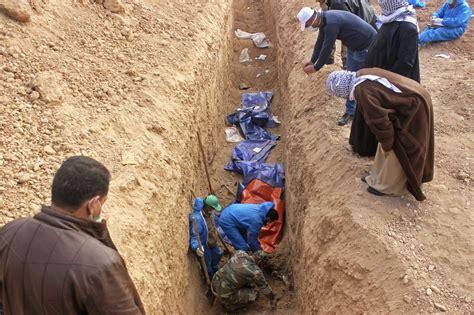 Iraq recovers 139 bodies, human remains in mass grave from IS-rule