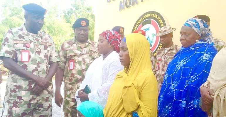 Military hands over Chibok girl, 330 rescued victims