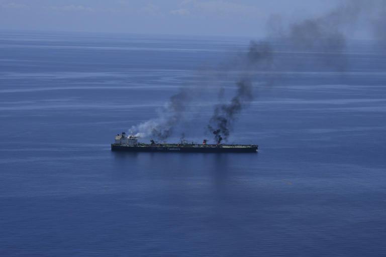 Iran claims Yemen’s Houthi rebels will allow rescuers to salvage oil tanker ablaze in Red Sea