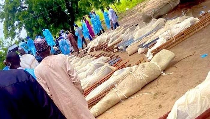 34 Persons Killed in ISWAP Attack on Yobe Village Buried; Residents Say Many Still Missing