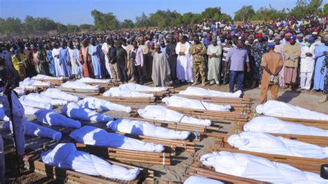 Boko Haram militants on bikes kill 127: Mass funeral held in grief-stricken Nigerian village (WATCH)