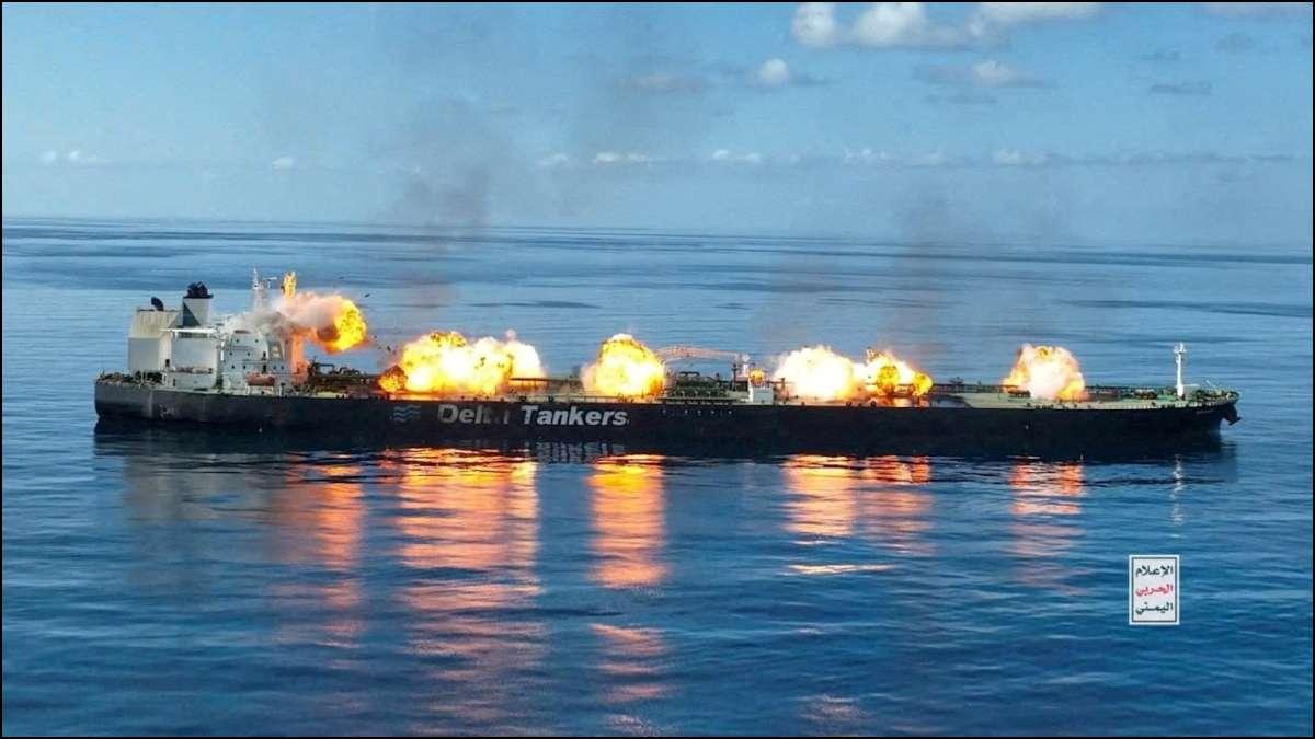 Yemen’s Houthi rebels attack two crude oil tankers in Red Sea, US says ‘reckless acts of terrorism’