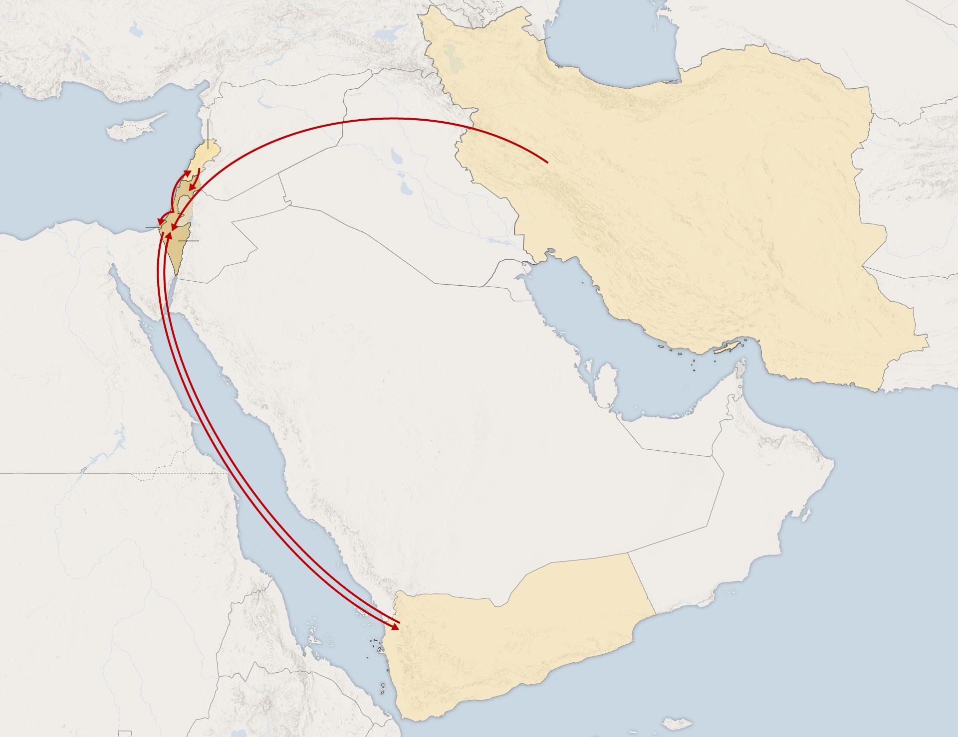 A Wider War in the Middle East, From Hamas to Hezbollah and Now Iran