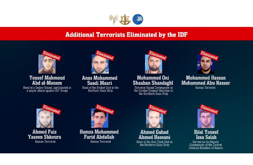 Six Hamas Oct. 7 attackers slain in recent IDF Gaza ops