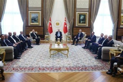 Turkey’s Erdogan meets with Hamas leader, delegation in Ankara